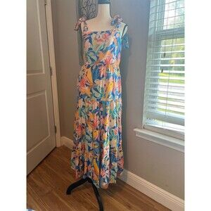 Woman’s small maxi dress. Tropical print